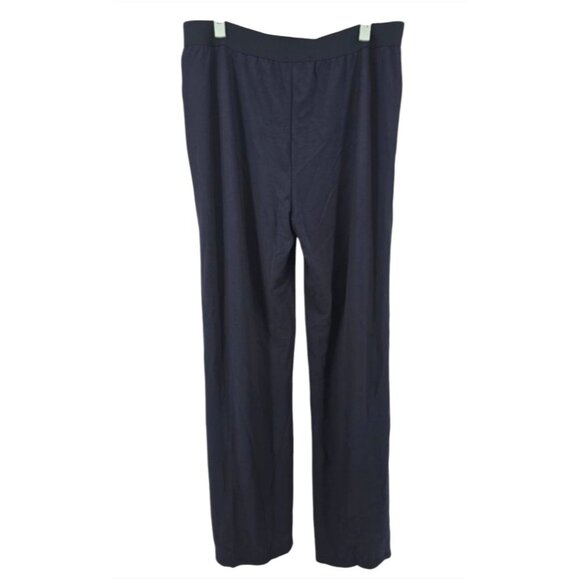 NWT Suzanne Betro Navy Button-Accent High-Waist Wide-Leg Pants 3X - Picture 7 of 9